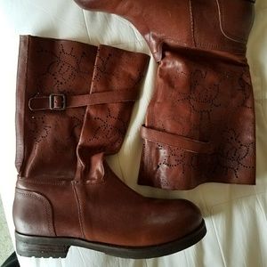 Bacio 61 brown leather boots size 9m